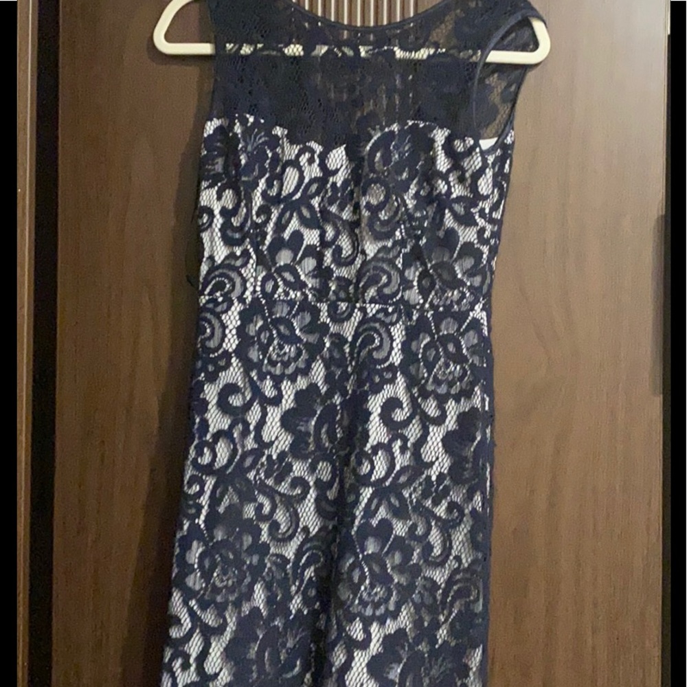 Long Black laced flowered prom dress!!